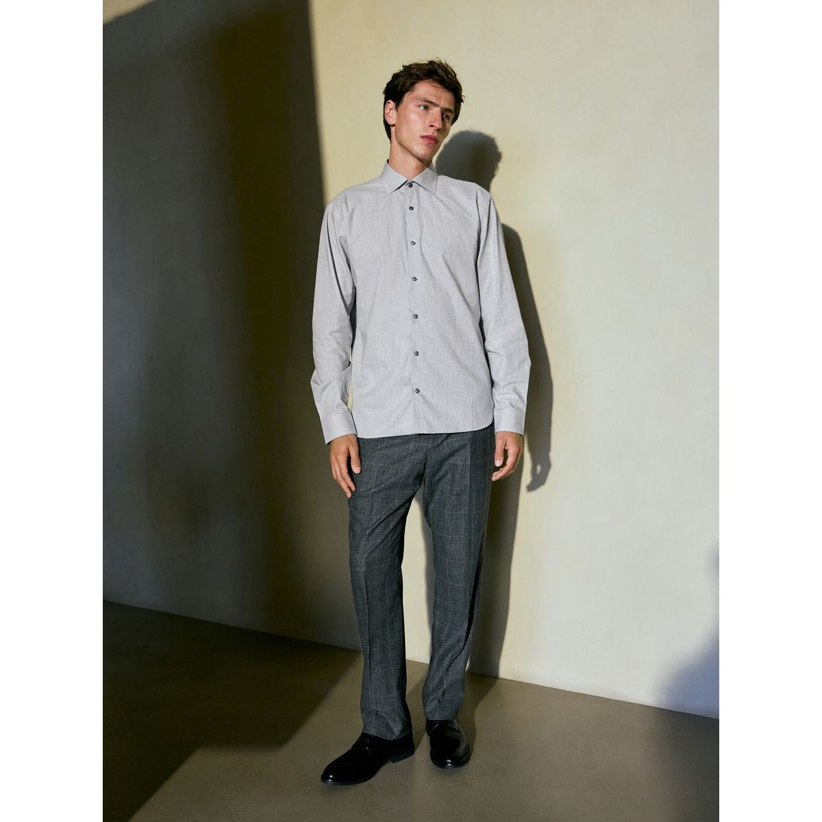 Pantalon de costume en laine reda italienne Signature gris, NEXT