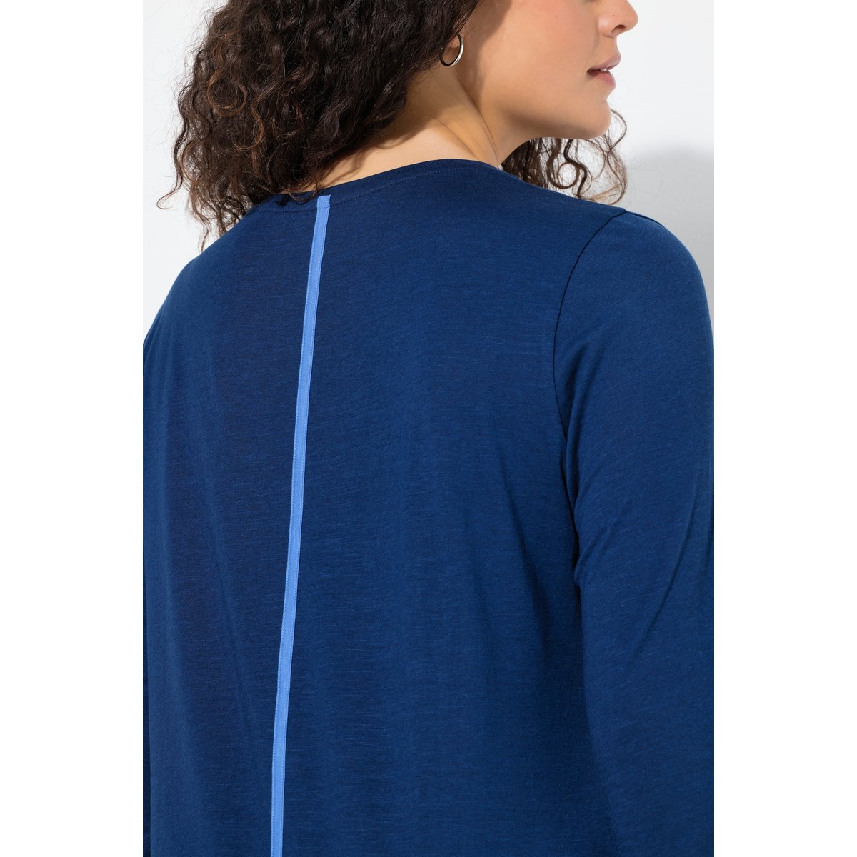 T-shirt grand point d'exclamation bleu foncé, ULLA POPKEN
