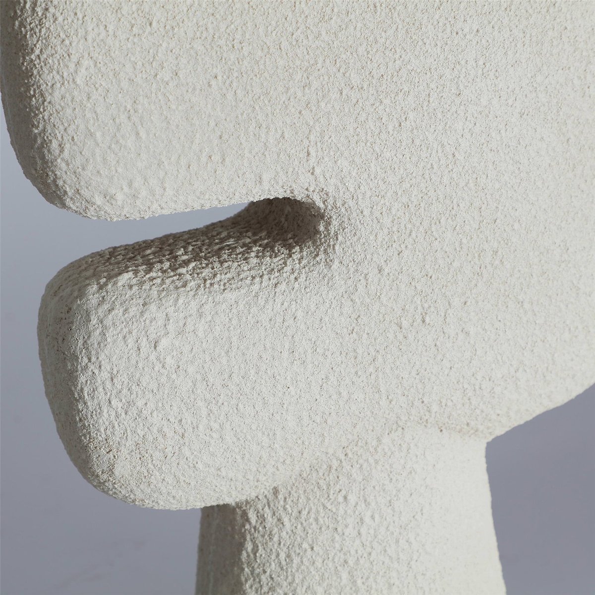 Vase contemporain finition brute blanc finition brute contemporaine, RECOLLECTION