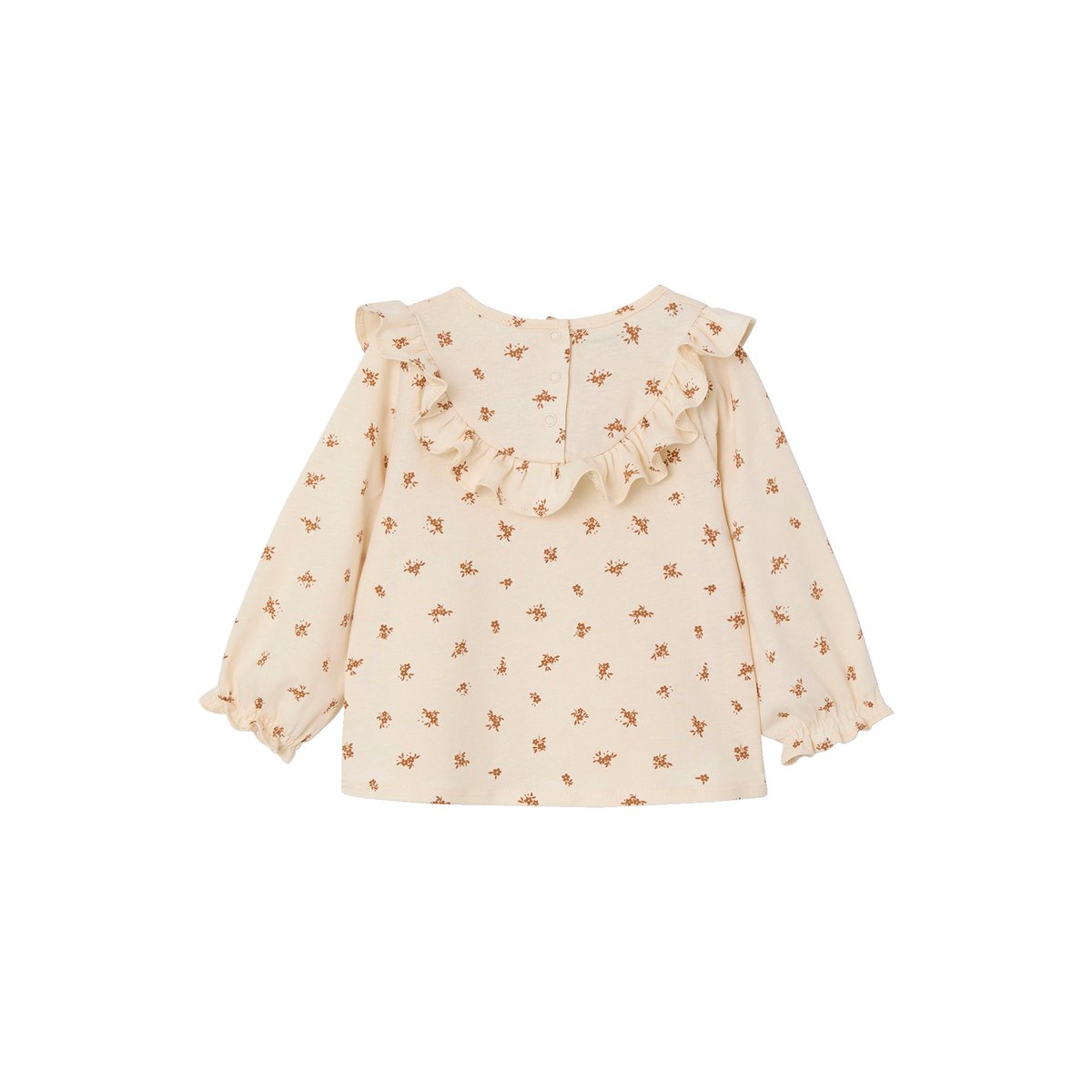 T-shirt imprimé esprit blouse vanille, VERTBAUDET