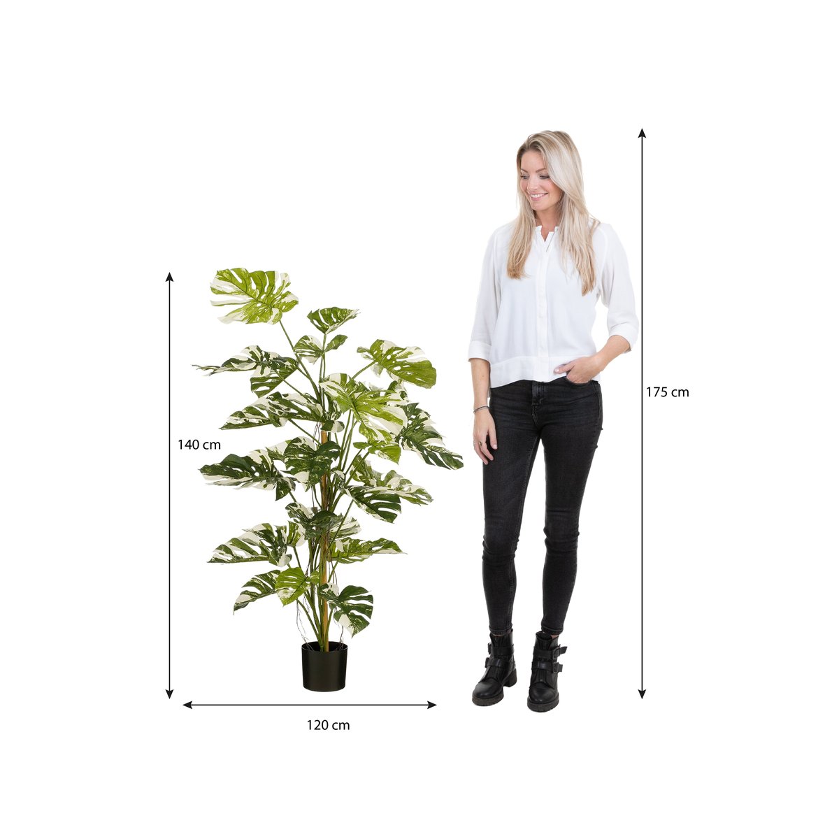 Plante artificielle MONSTERA vert, MICA DECORATIONS