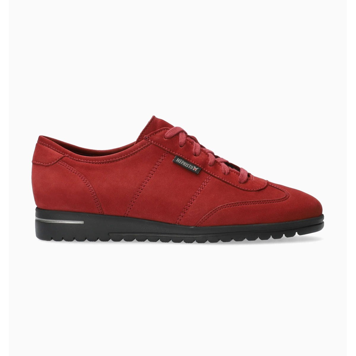 Baskets en cuir JORIE bordeaux 5135, MEPHISTO