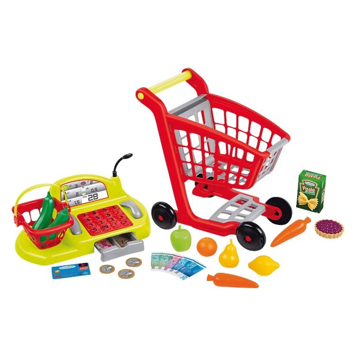 Chariot Supermarché Et Caisse Enregistreuse - Ecoiffier multicolore, ECOIFFIER
