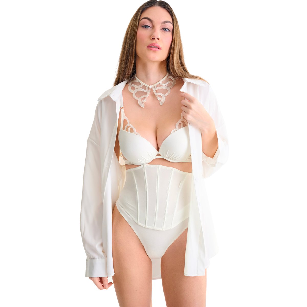 Serre-taille SHINY SECRET Mariage ivoire, LISCA