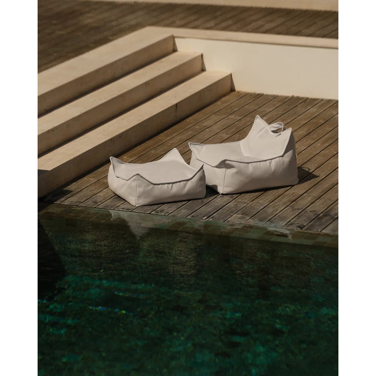 Pouf enfant carré extérieur OUTTY terra, WIGIWAMA
