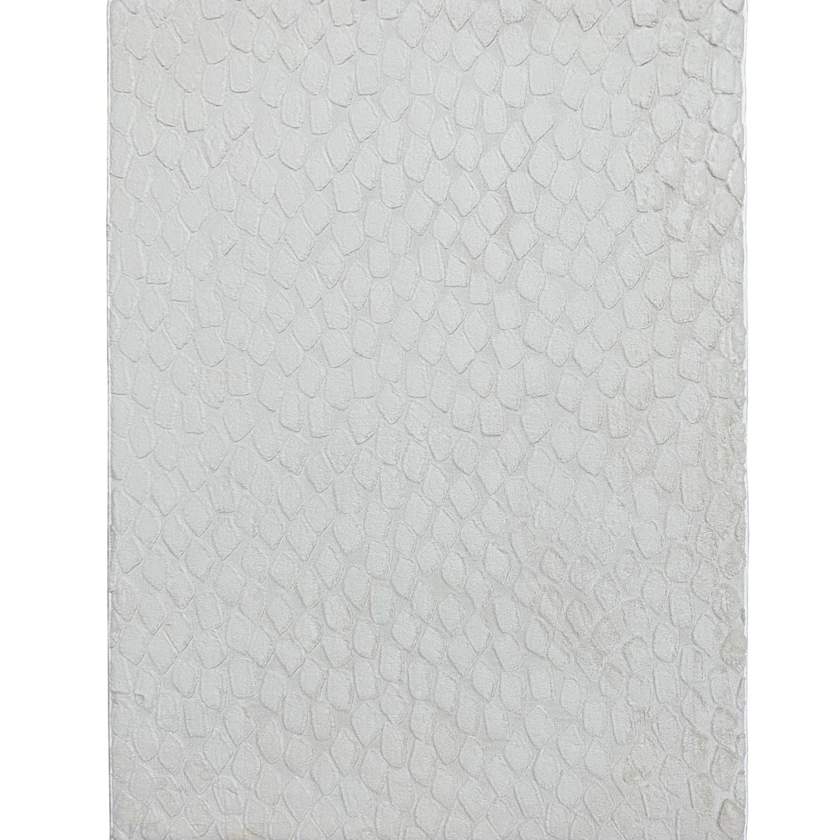 Tapis à relief  extra-doux SEVENTY blanc, touch, THE DECO FACTORY