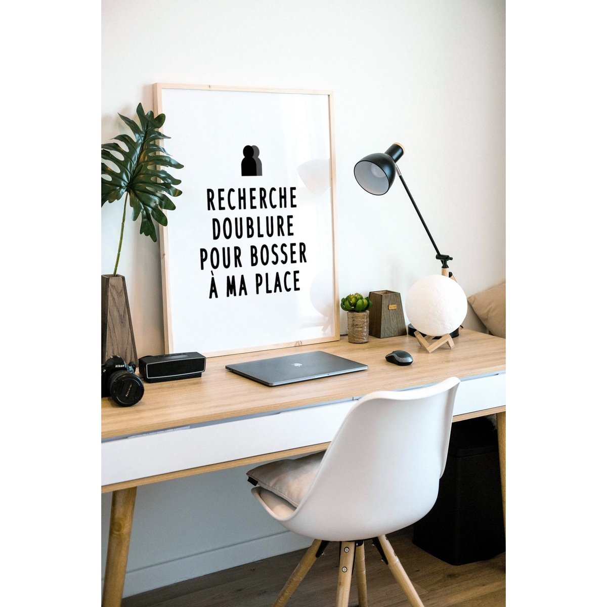 Affiche 'Doublure' blanc, L'AFFICHERIE