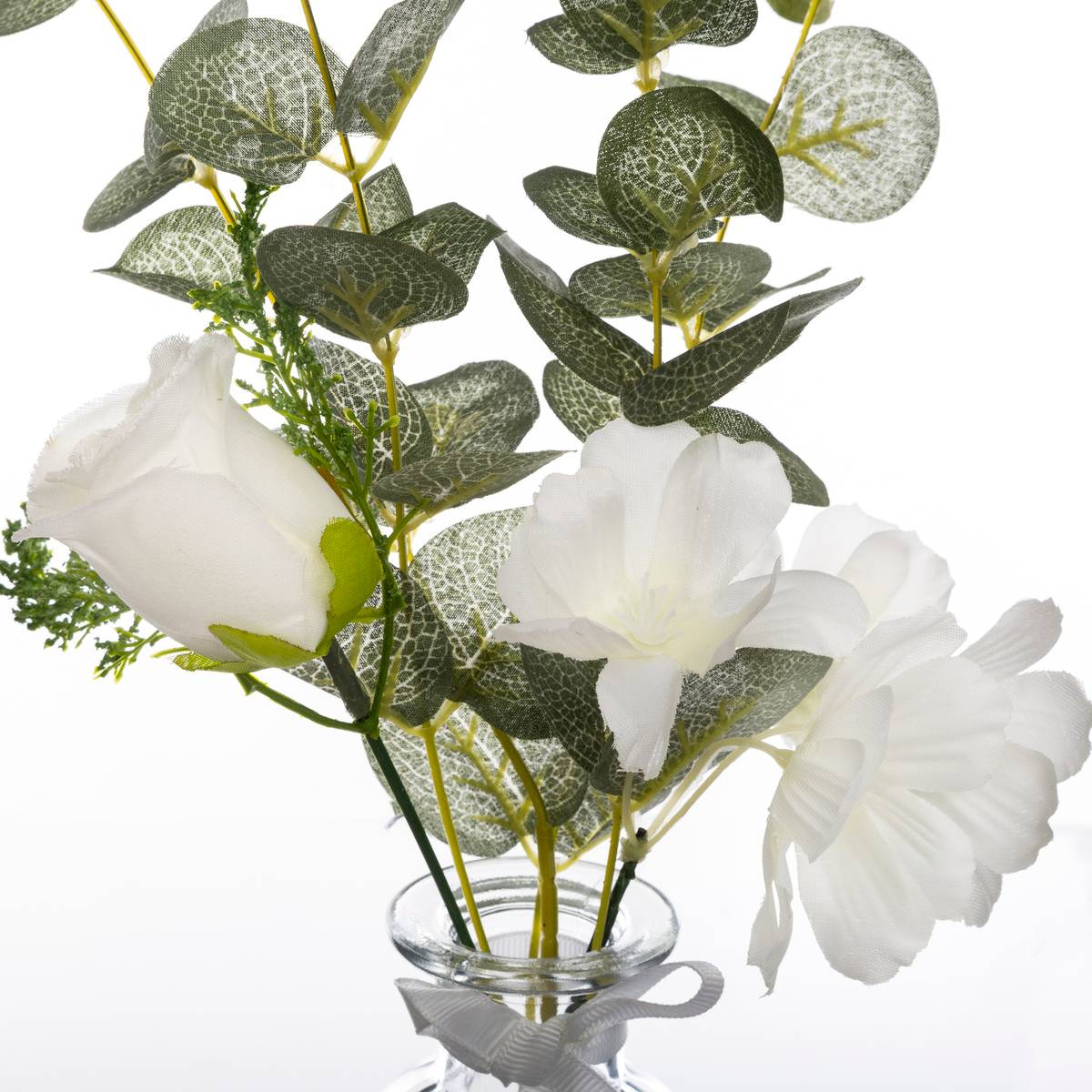 Composition eucalyptus artificielle blanc, ATMOSPHERA