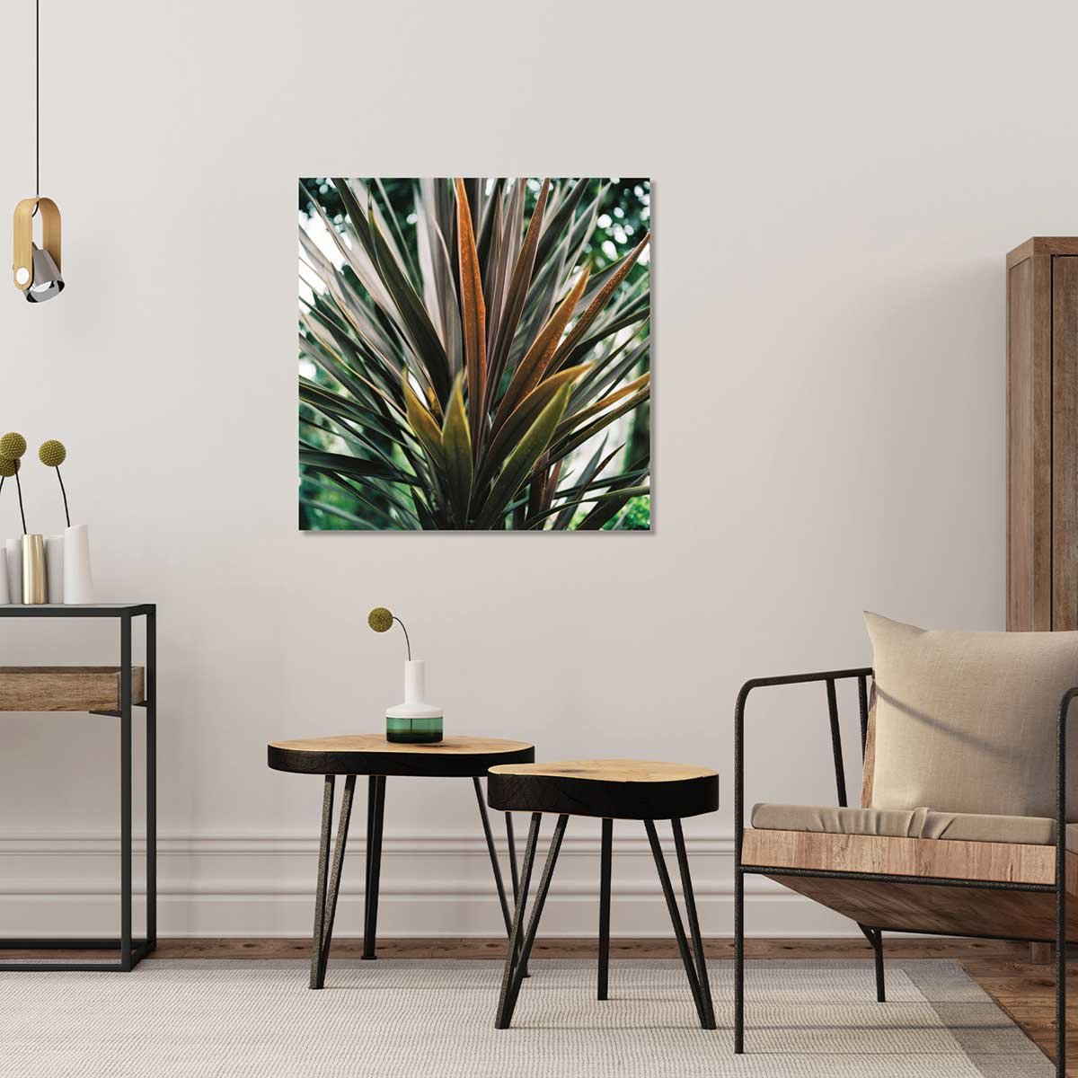 Tableau fleur de yucca et forêt tropicale tableau alu dibond, HEXOA