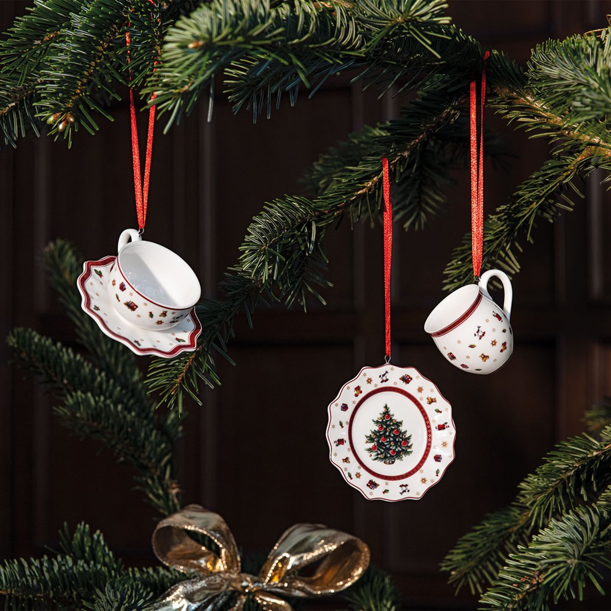 Ornements Vaisselle, 3 Pcs TOY'S DELIGHT blanc, VILLEROY & BOCH
