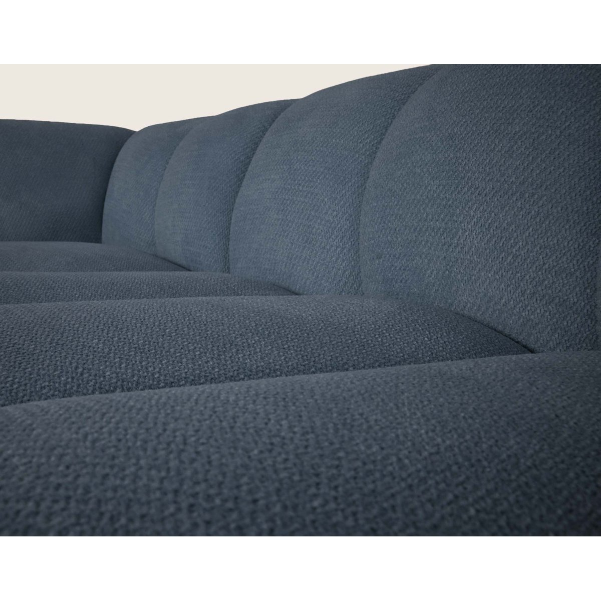 Canapé d'Angle réversible 5 places - AVA bleu, BEST MOBILIER