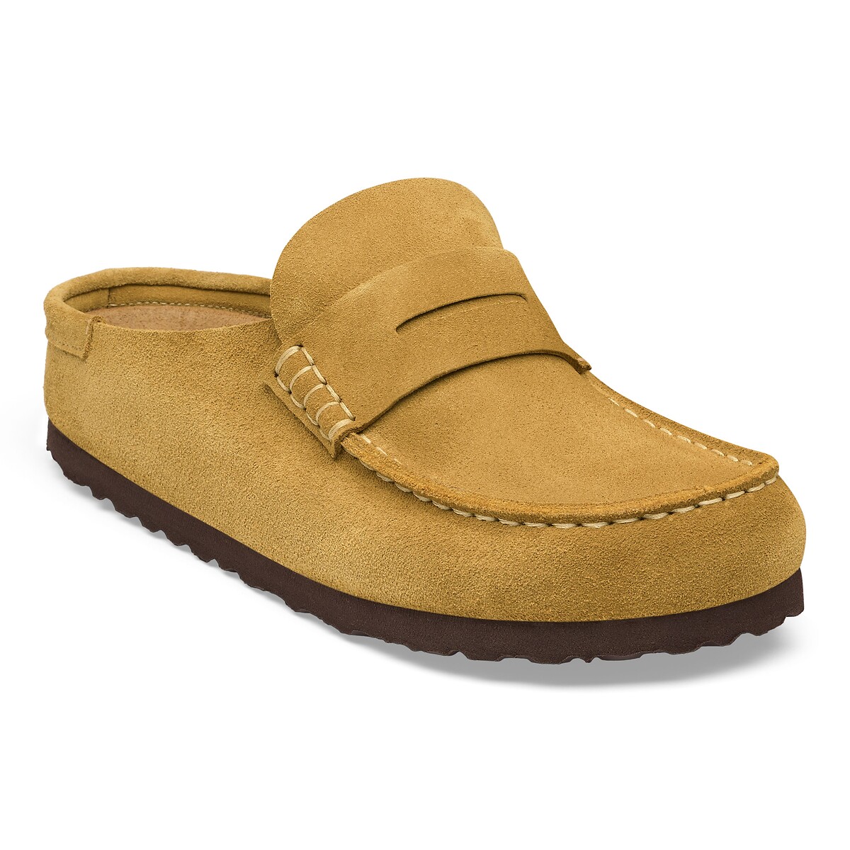 Clogs aus Veloursleder Naples Wrapped kamel, BIRKENSTOCK