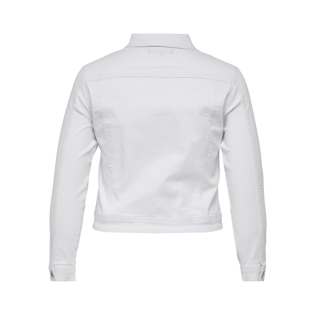 Veste courte en jean blanc, ONLY CARMAKOMA