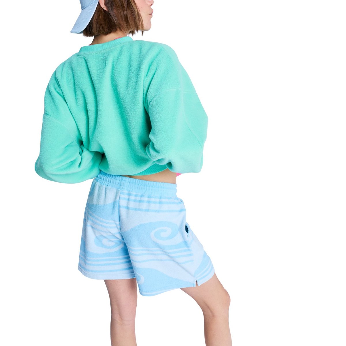 Short en molleton MAKE IT SUNNY. bleu airy blue make a splash big, ROXY