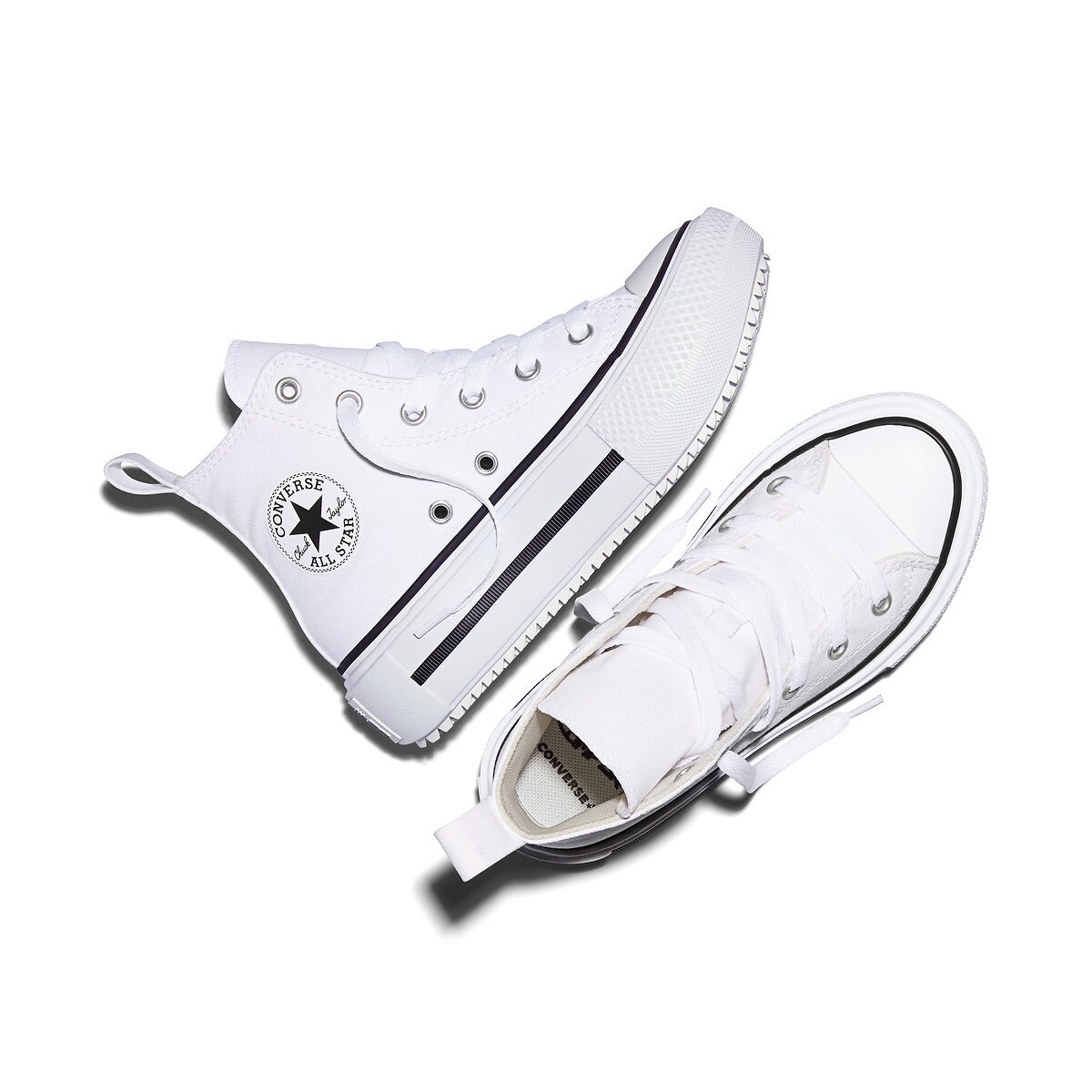 Baskets CHUCK TAYLOR ALL STAR LIFT DOUBLE STACK HI FOUNDATION blanc, CONVERSE