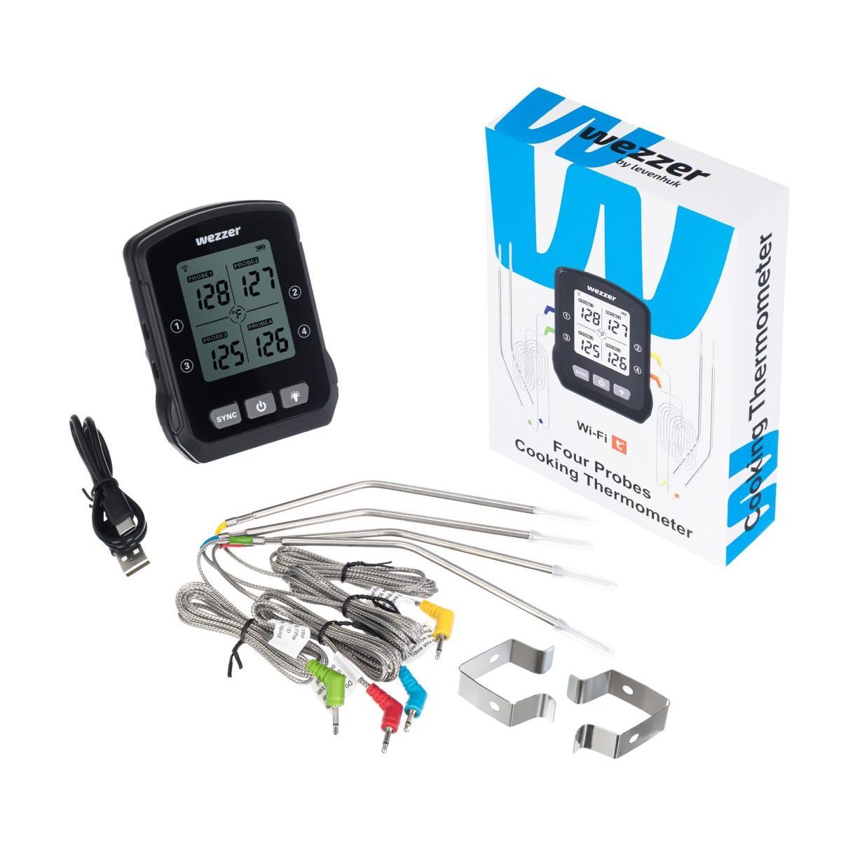 Thermomètre de cuisine Levenhuk Wezzer Cook MT90 couleur unique, LEVENHUK