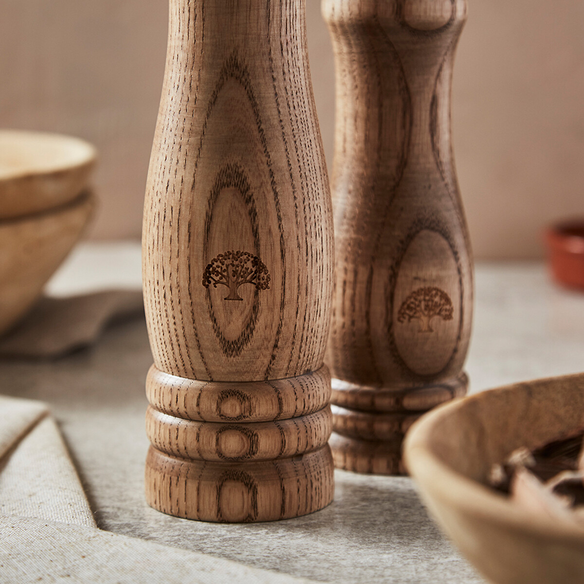Hoxton Vintage Salt & Pepper Mill wood, BARBARY & OAK