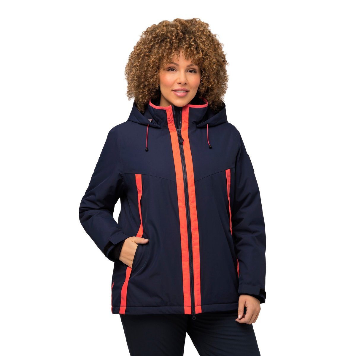 Veste technique HYPRAR, imperméable, capuche marine, ULLA POPKEN