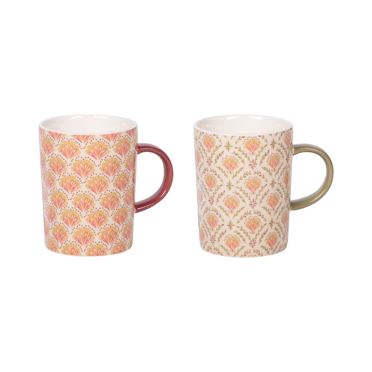 Coffret de 2 mugs Rangoli 25 cl multicolore, TABLE PASSION