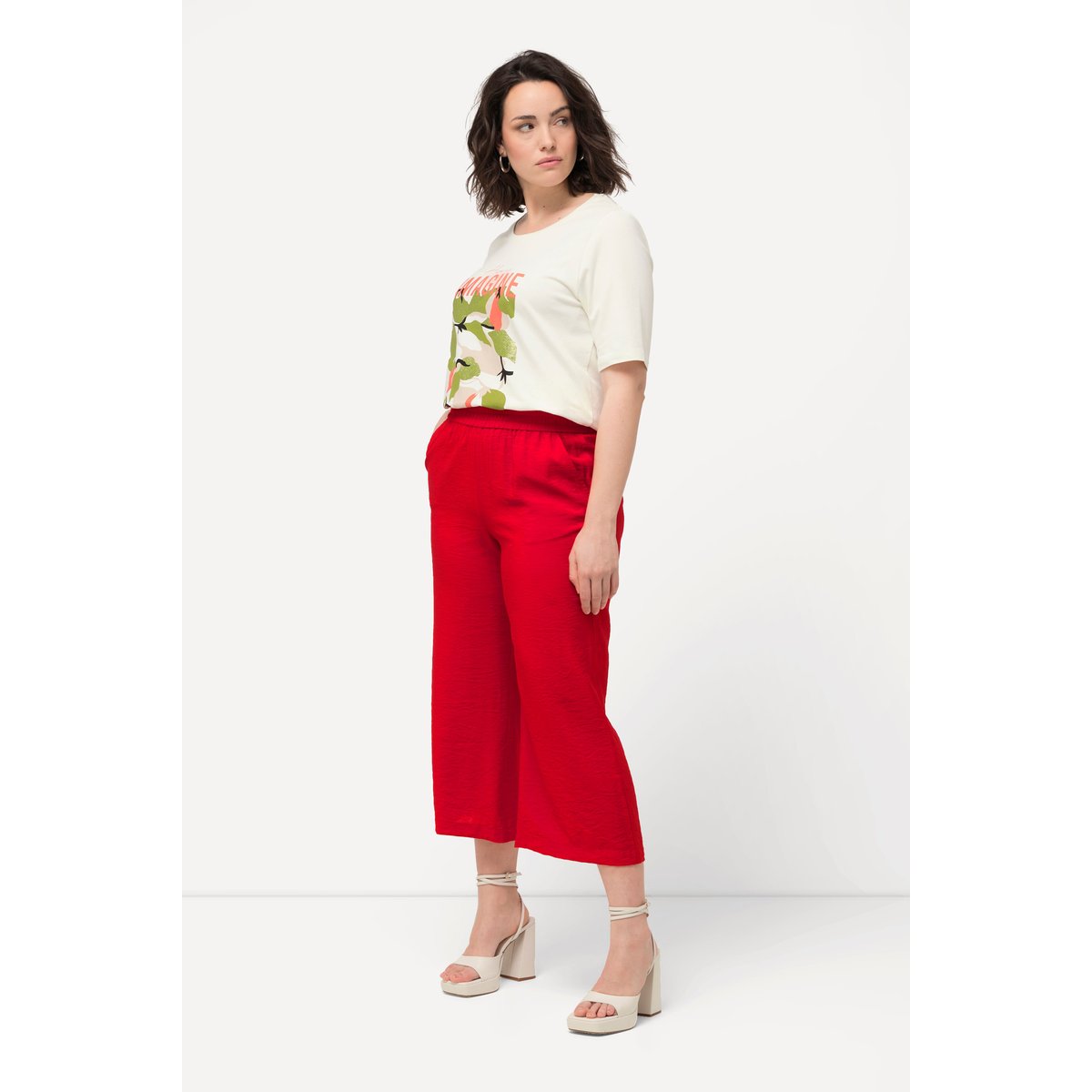 Jupe-culotte à jambe large et taille corail, ULLA POPKEN