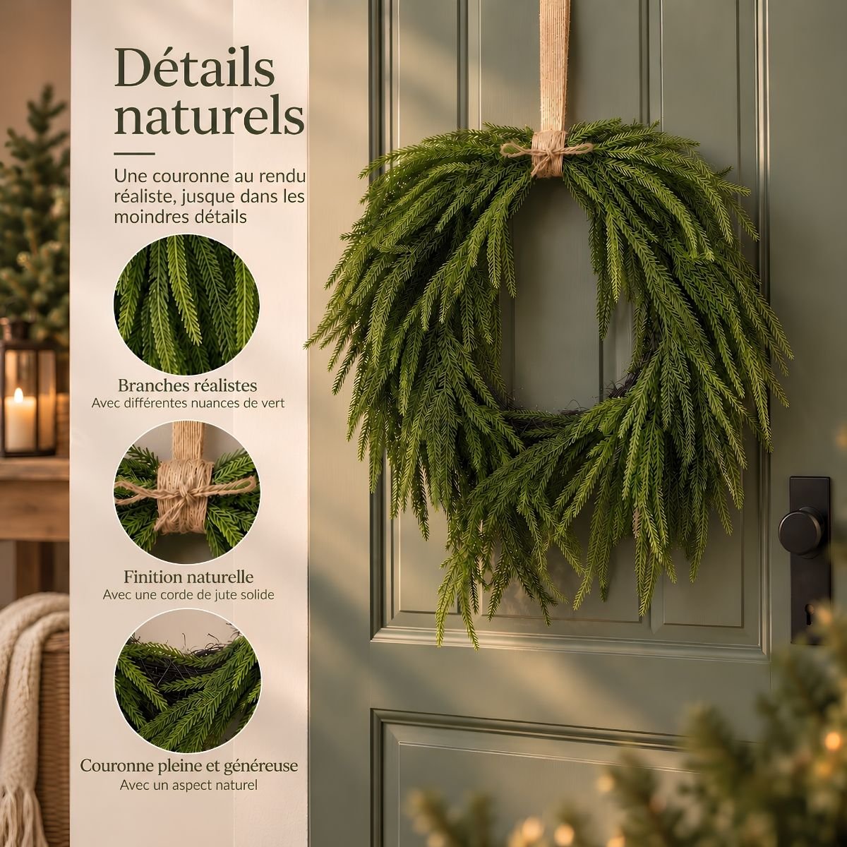 Couronne vert, MICA DECORATIONS