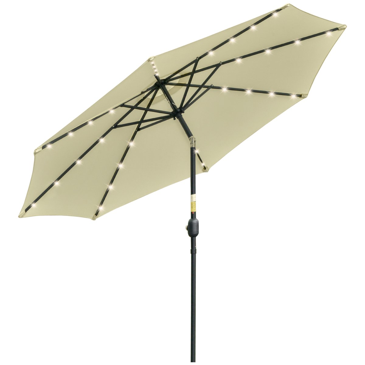 Parasol de terrasse Acier Beige beige, OUTSUNNY