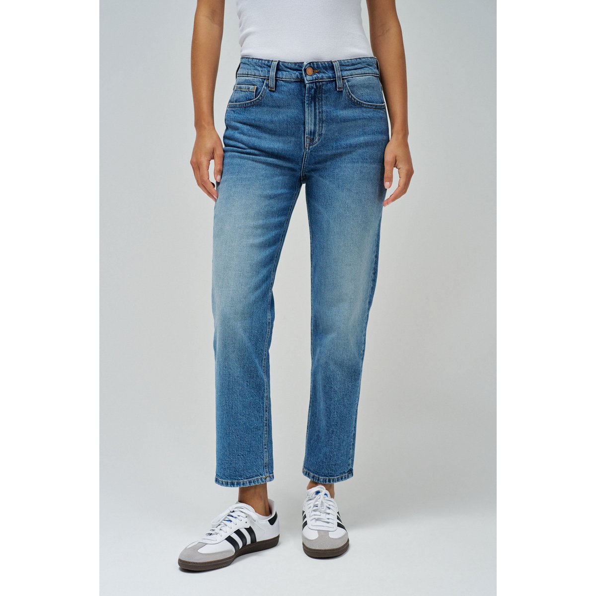 JEAN TRUE CROPPED SLIM bleu denim, SALSA JEANS