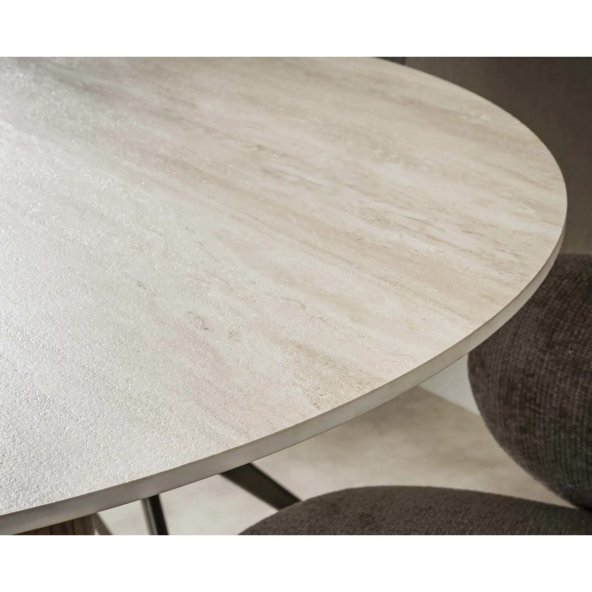 Table ronde en céramique Naya - NAYA couleur pierre, MATHI DESIGN