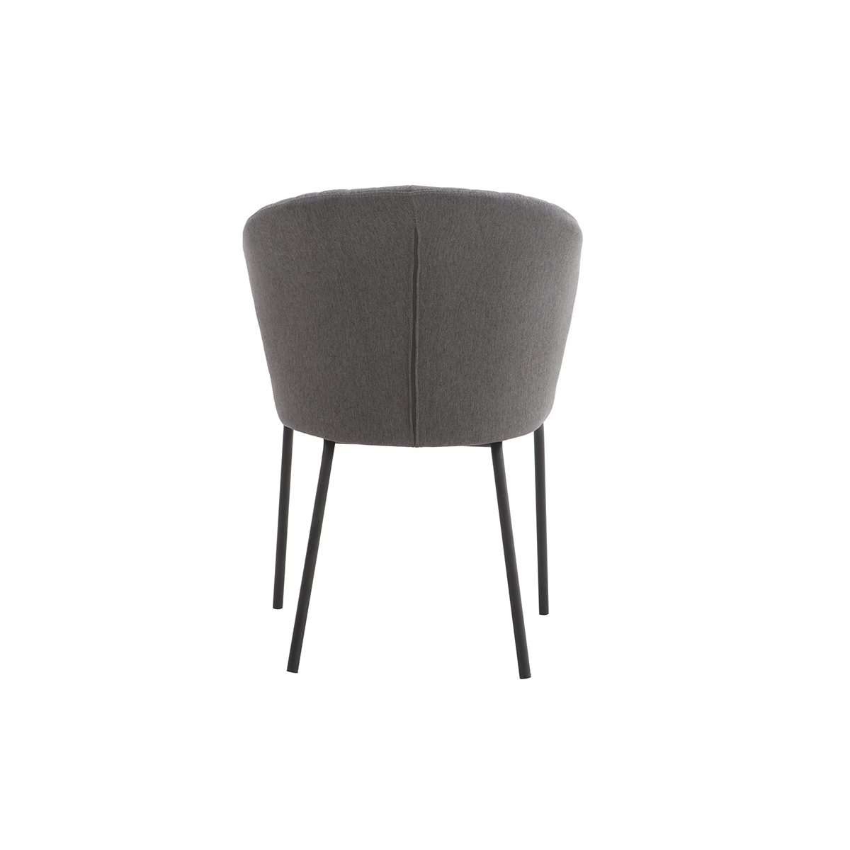 Chaise design en velours pieds métal REQUIEM bleu marine, MILIBOO
