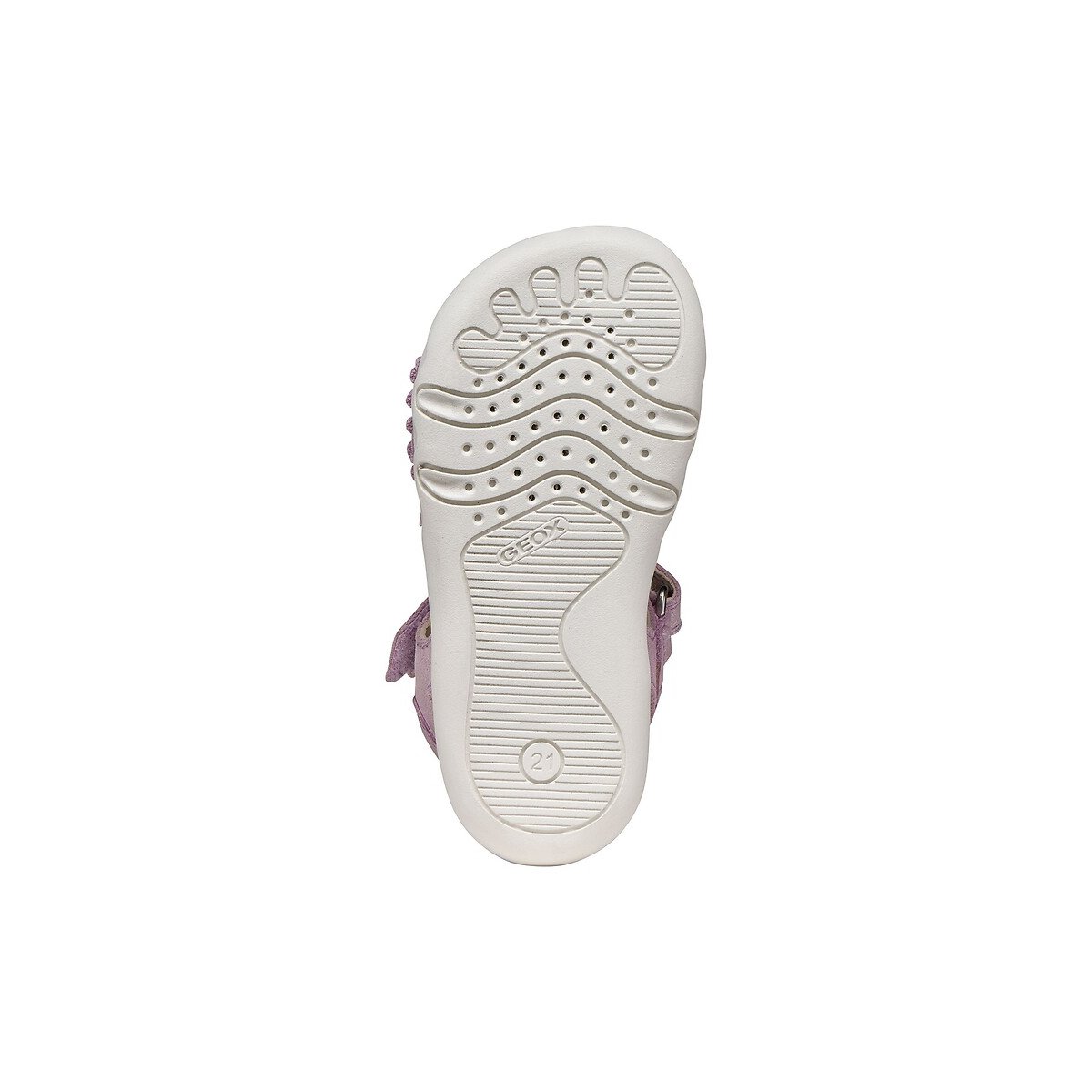 Sandales en cuir barefoot, STEPPIEUP lilas, GEOX