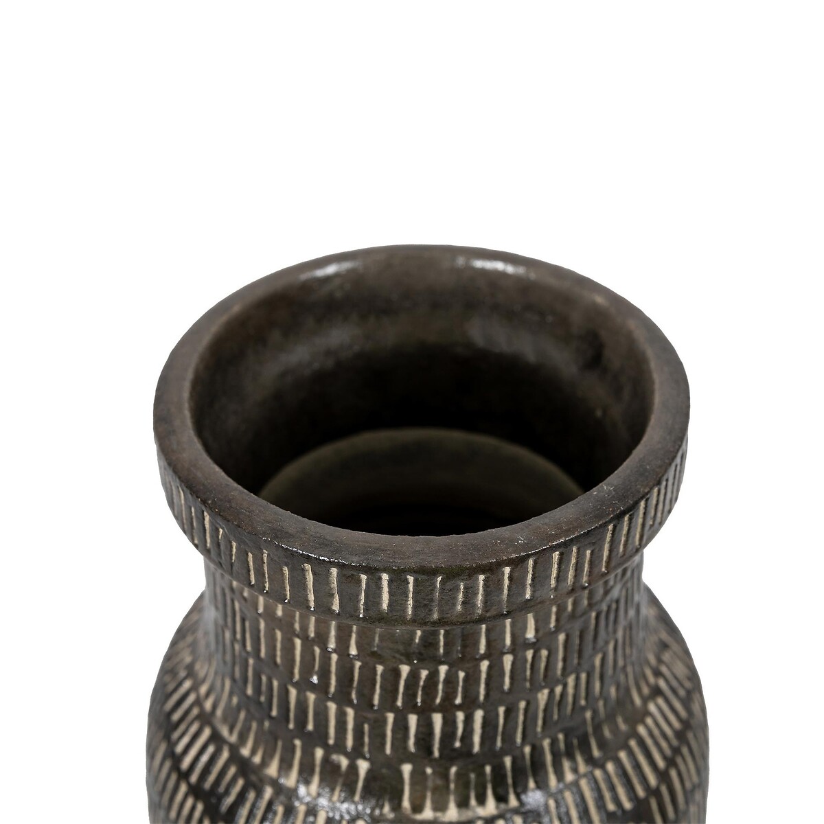 36cm Tall Textured Vase black, ÉDITÉ