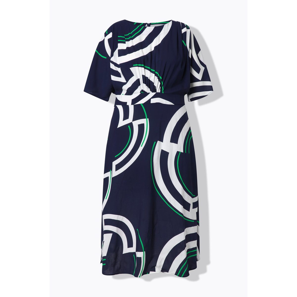 Robe midi en jersey marine, ULLA POPKEN