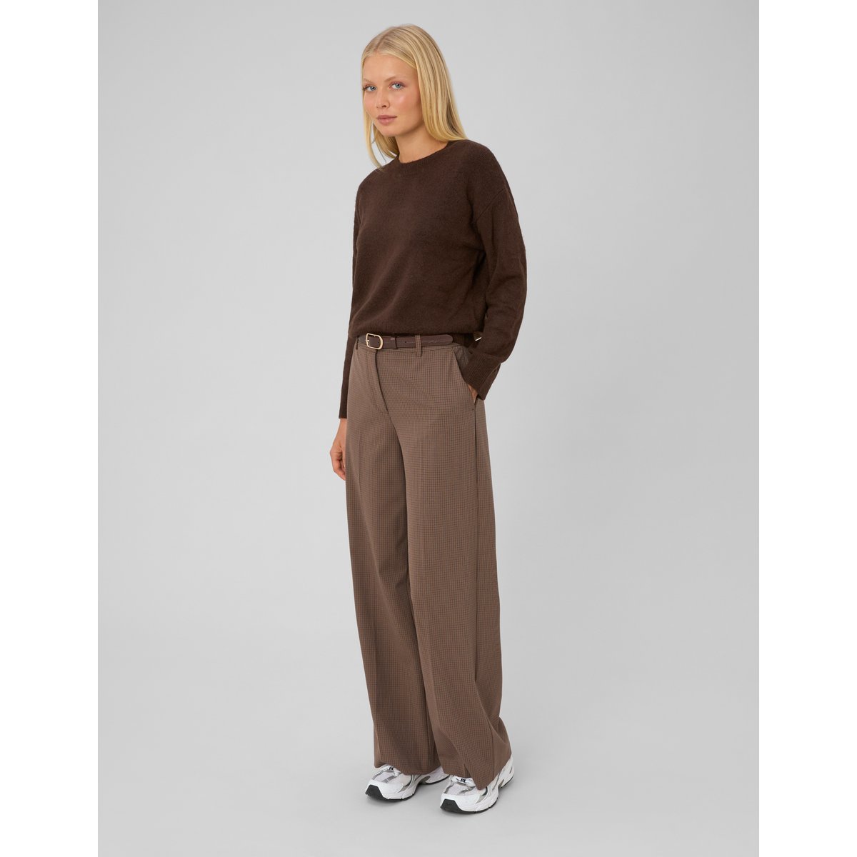 Pantalon large ceinturé brown, BZB