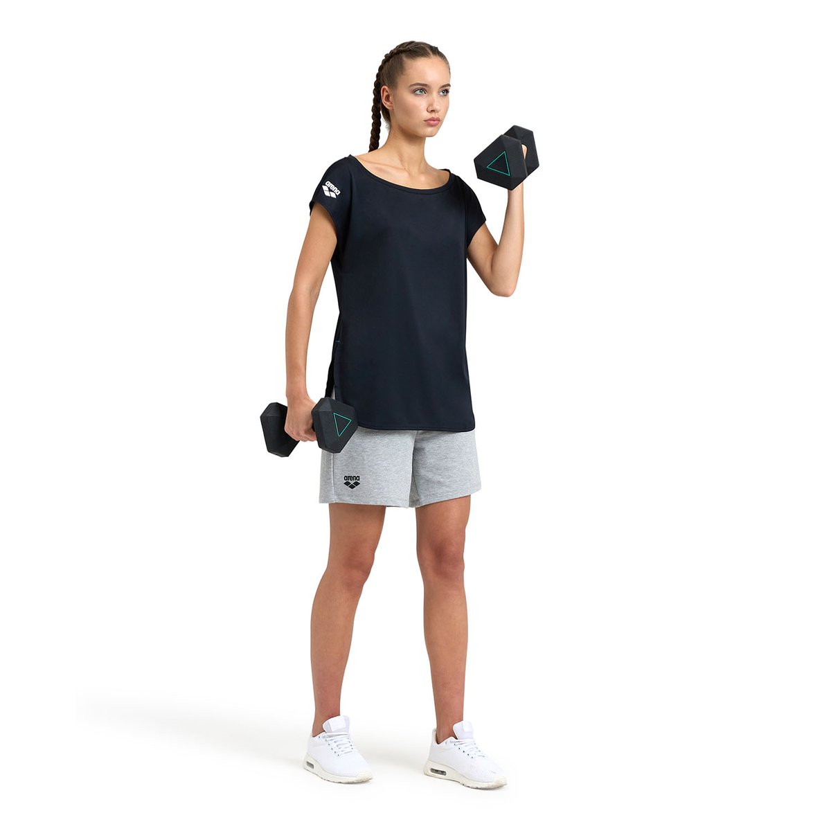 T-shirt à ouvertures sur les côtés Sportswear black, ARENA