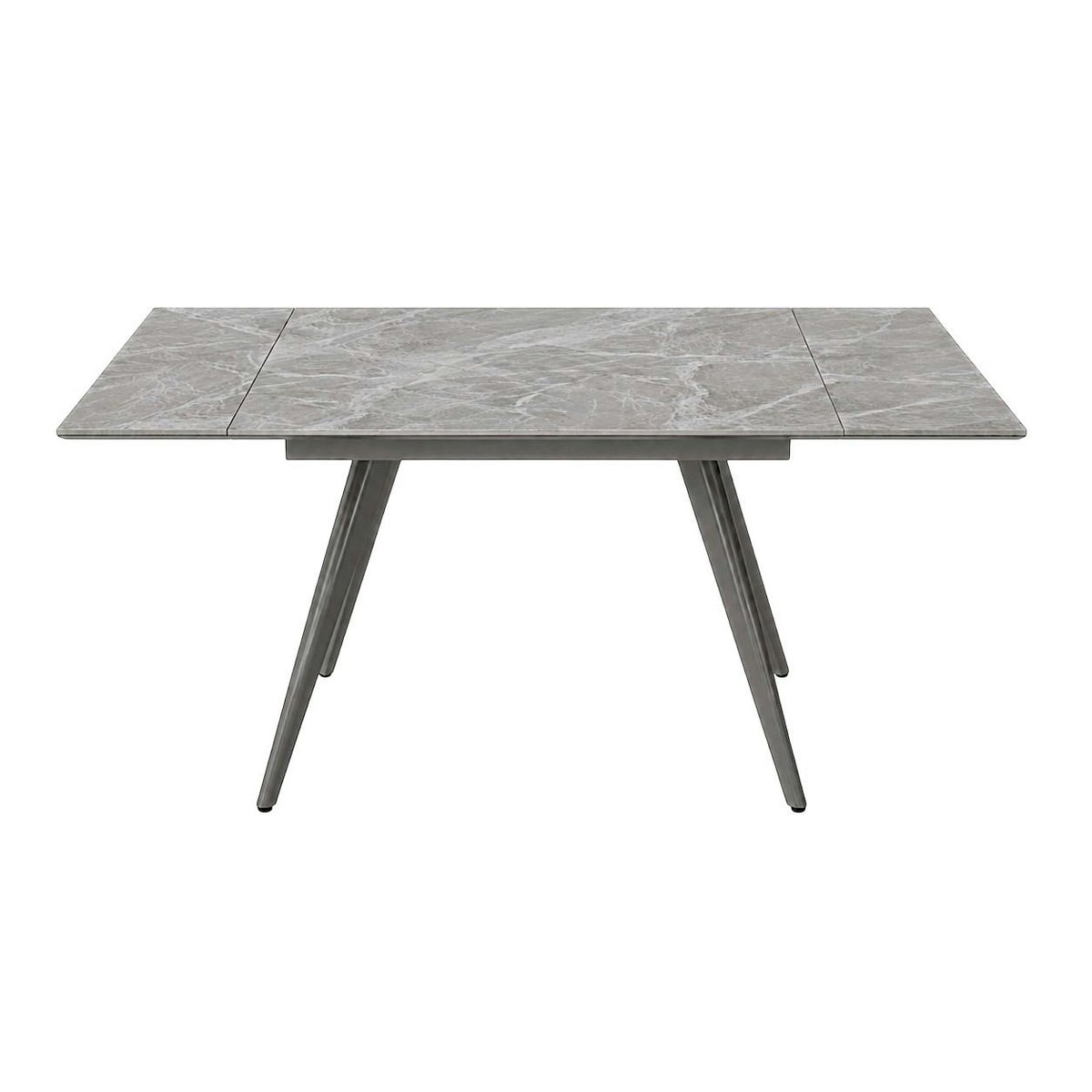 Table extensible en céramique 4/6 places LORA gris marbré, PIER IMPORT