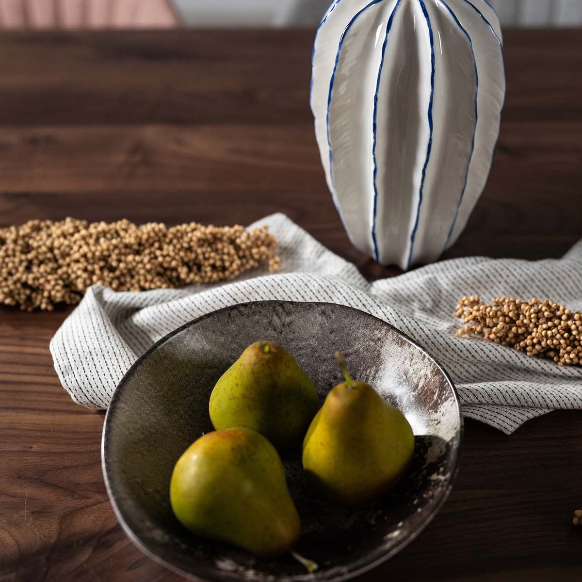 Lot de 4 assiettes creuses, SAVANNAH marron, KARE DESIGN
