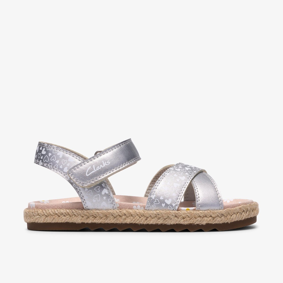 Sandales Synthétique BROOKE SUN K blanc, CLARKS
