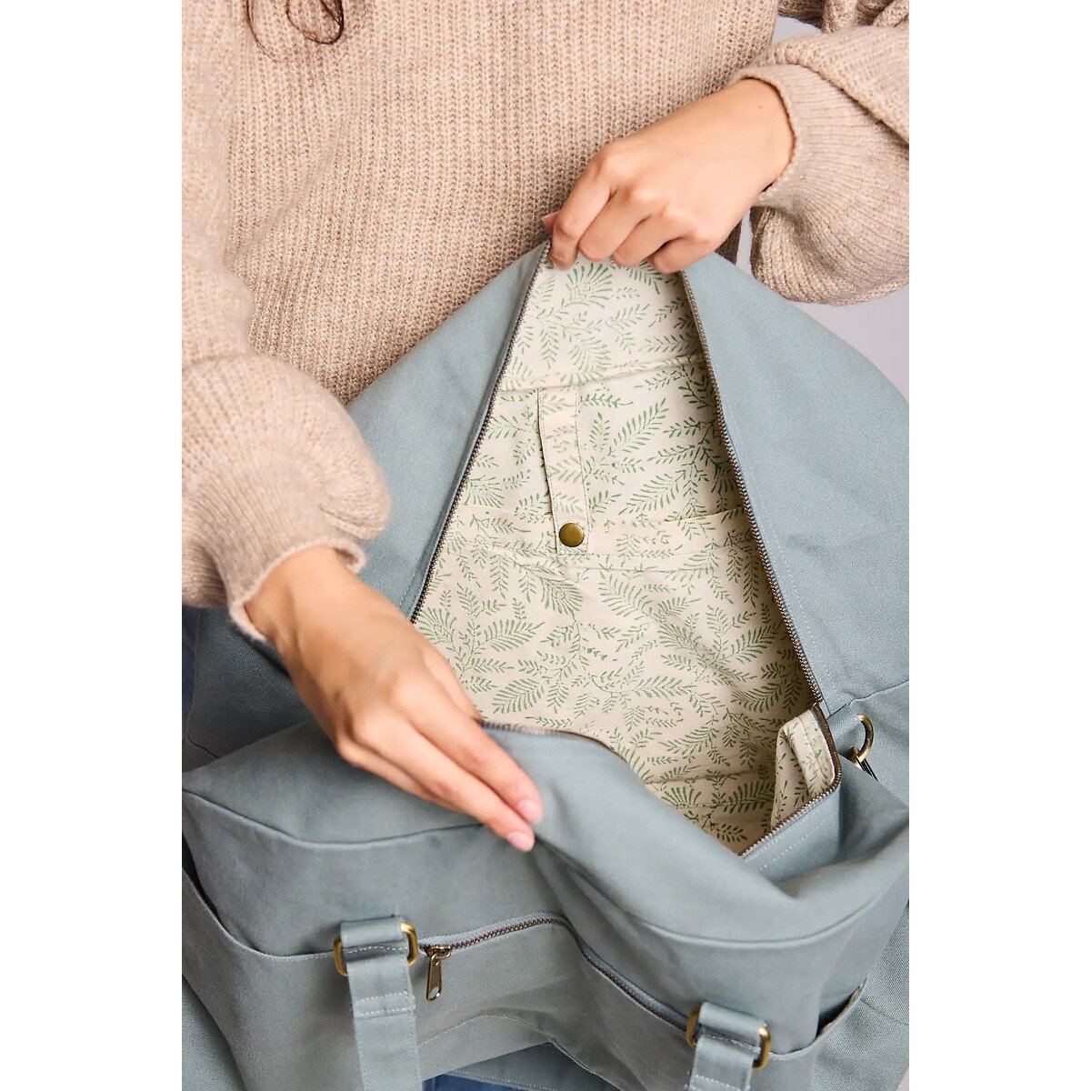 Reisetasche, YVES graugrün, HINDBAG