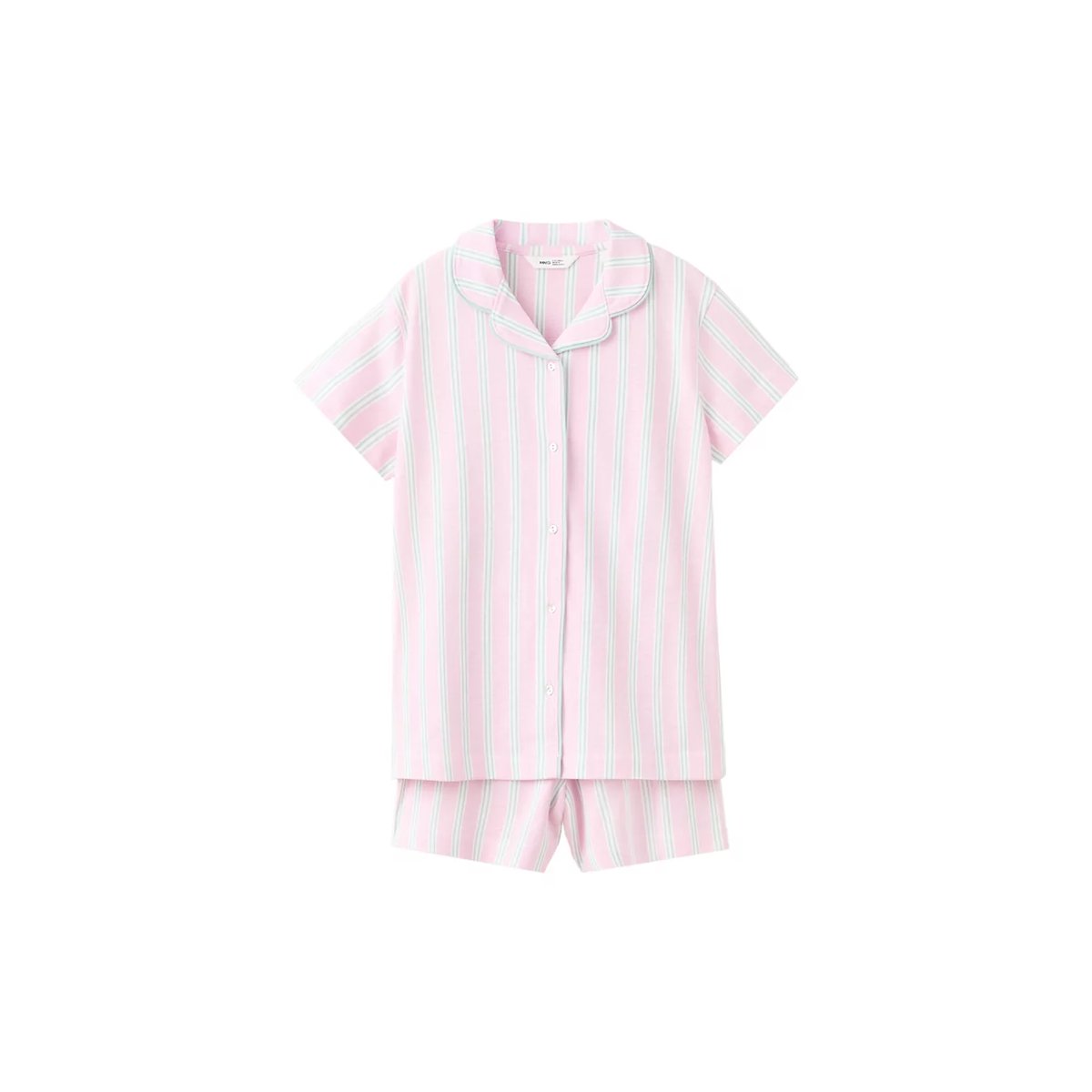 Pyjama court rayures violet clair/pastel, MANGO KIDS
