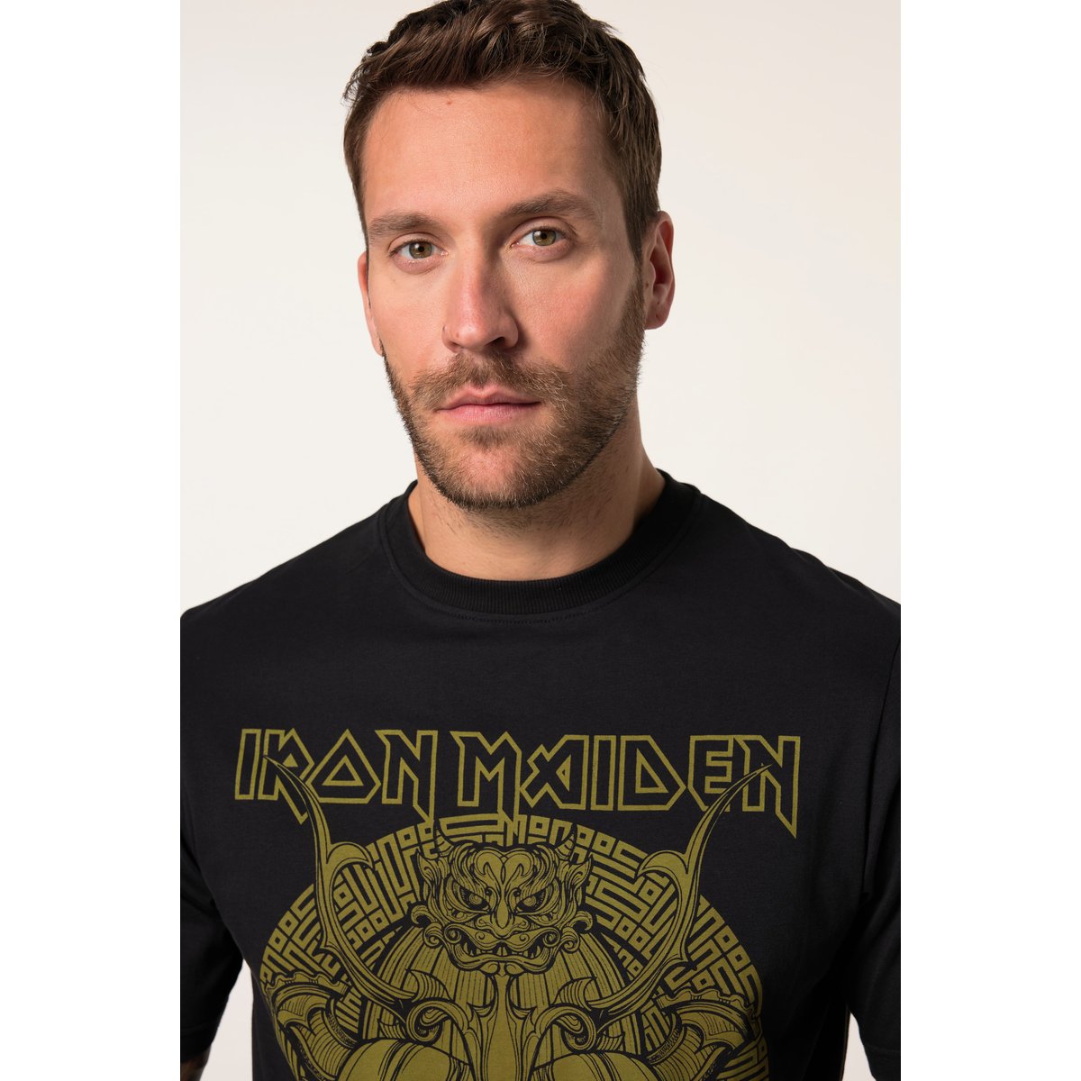 T-shirt, imprimé groupe Iron Maiden noir, JP1880