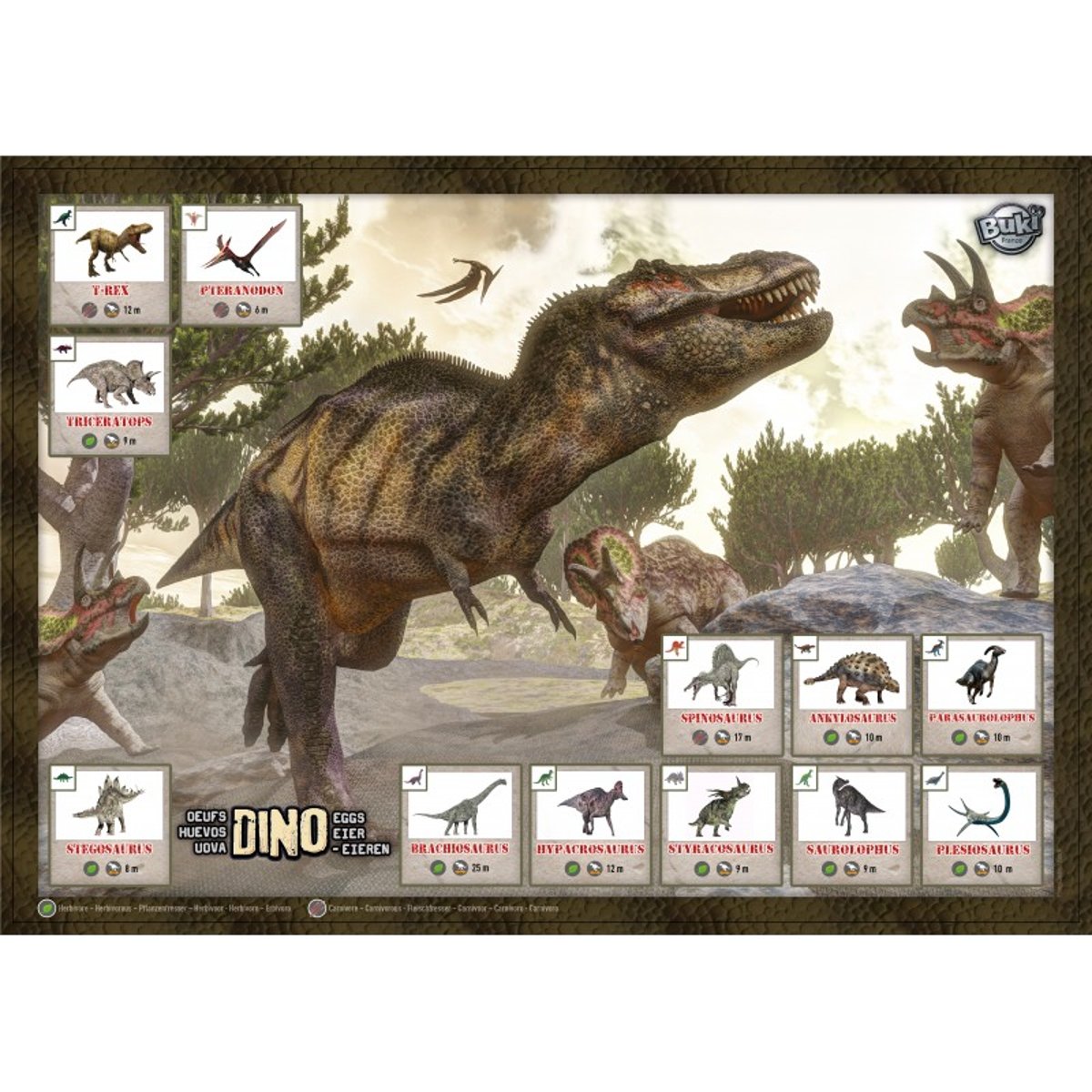 Dino Maxi pack rouge, BUKI FRANCE