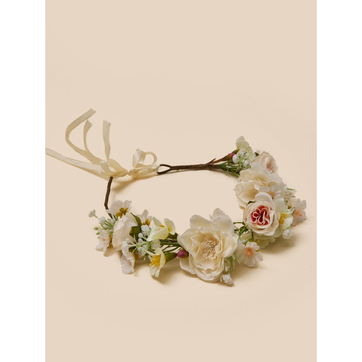 Couronne de fleurs - Collection fêtes et mariages ecru, CYRILLUS