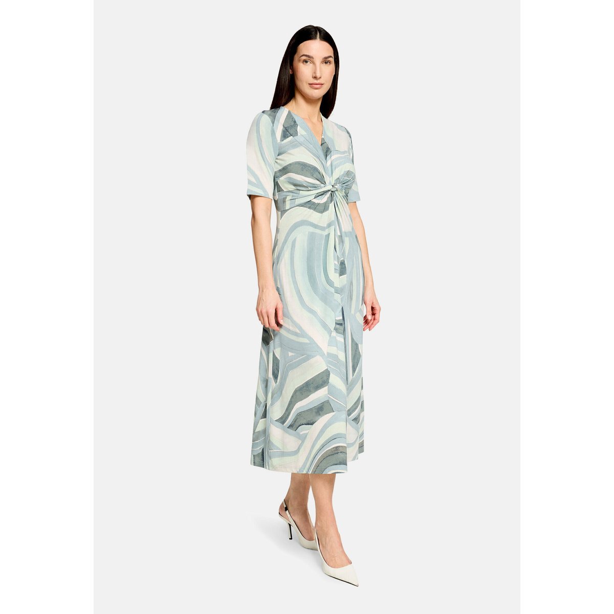 Robe longueur midi à fronce mint/green, BETTY BARCLAY