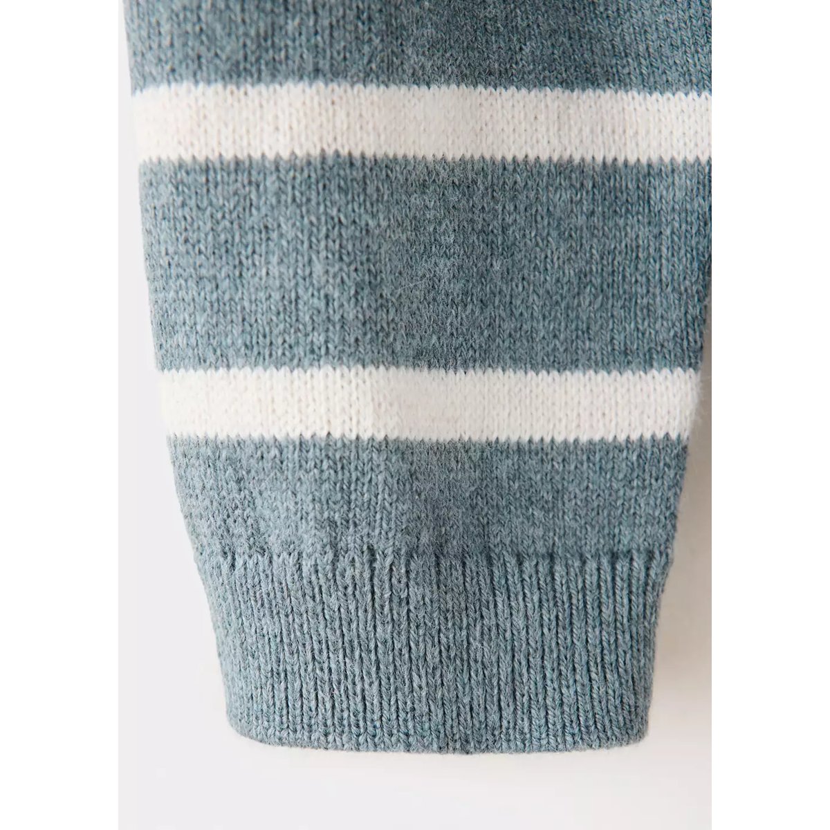 Pull-over en maille à rayures vert, MANGO BABY
