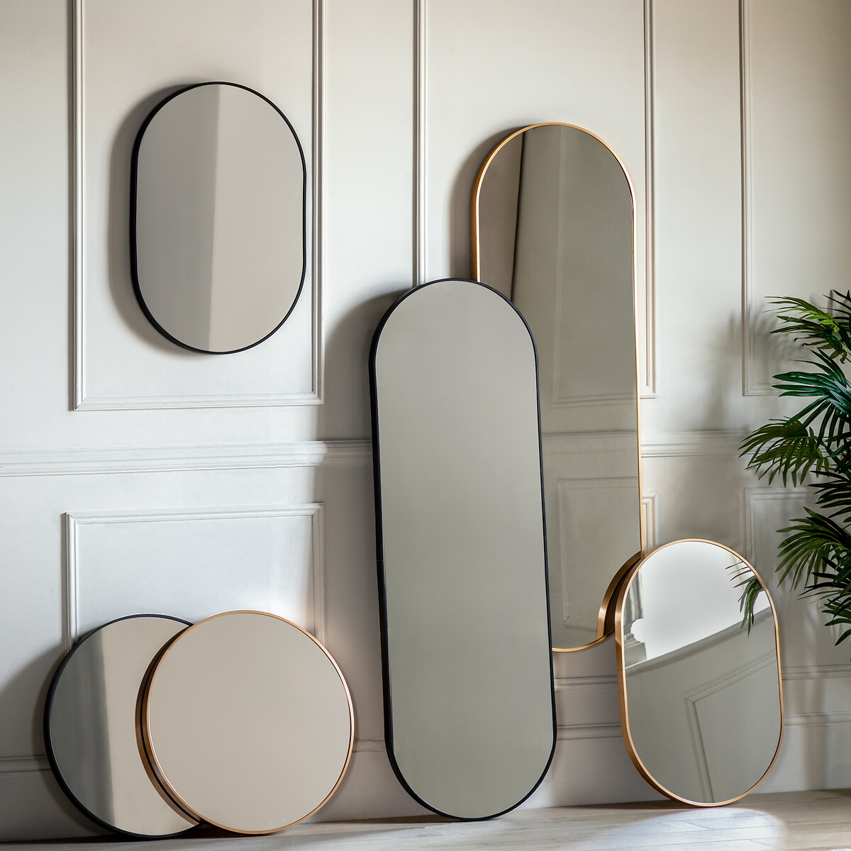 50x150cm Yates Oval Mirror gold-coloured, ÉDITÉ