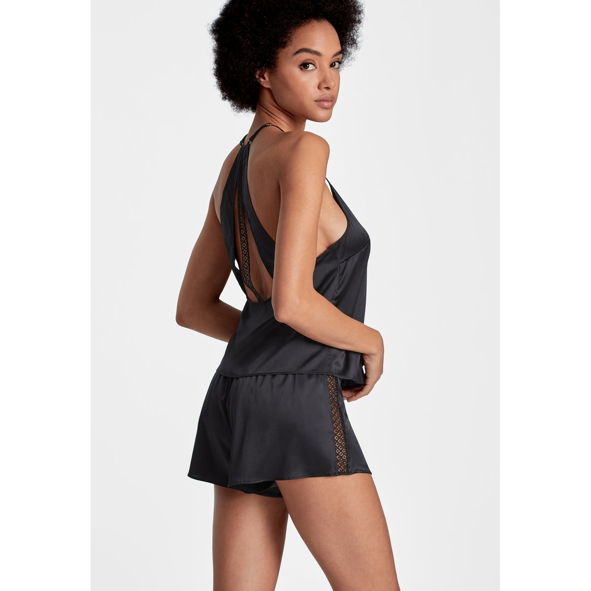 Top fines bretelles Silk Desire noir, AUBADE