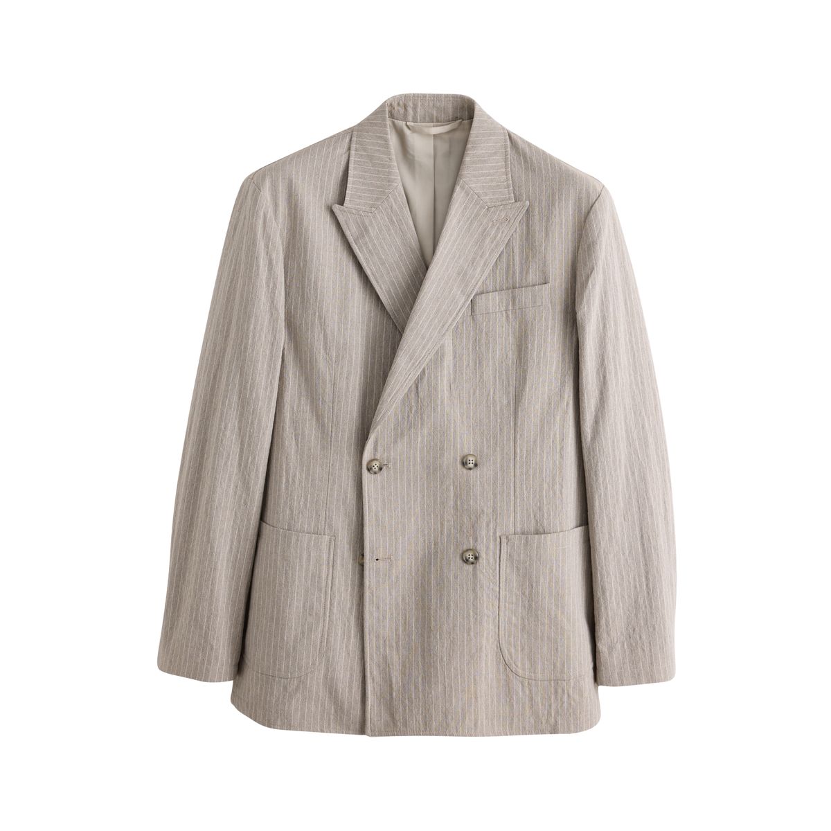 Veste de costume décontractée coton mélangé grège, NEXT