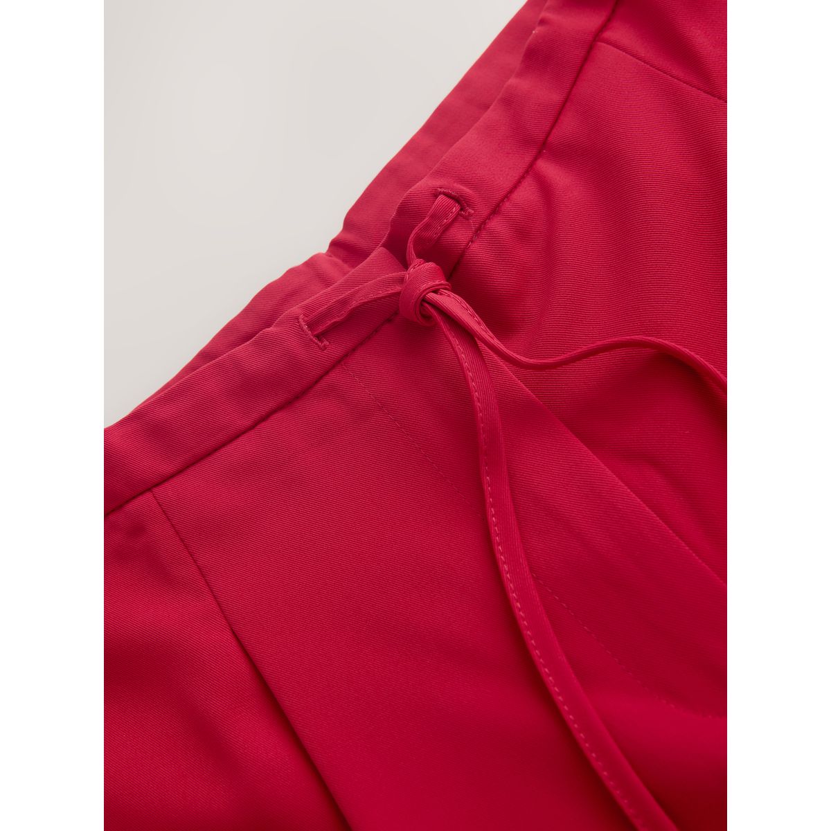 Pantalon coupe large à nouer la taille rouge, NEXT