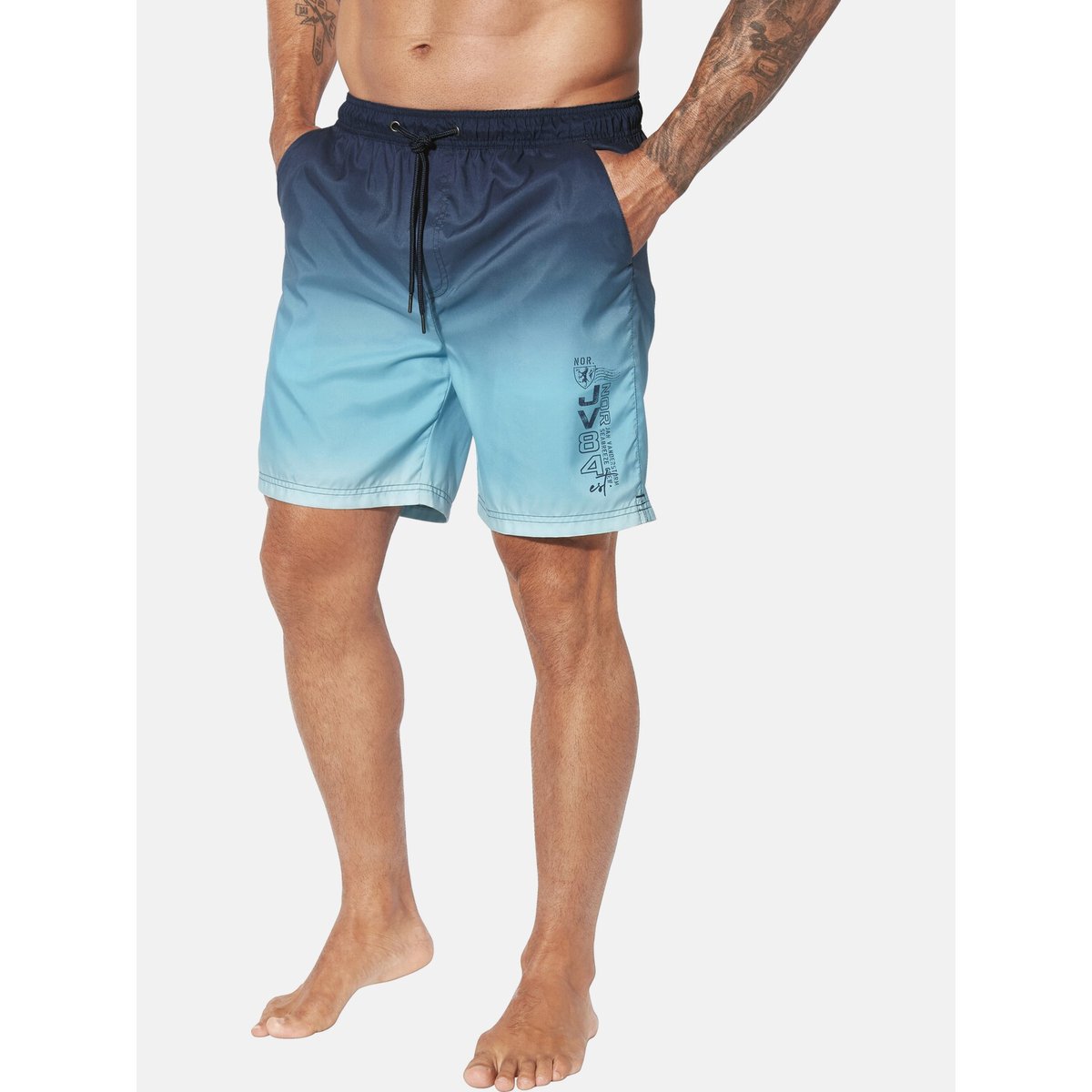 Short de bain WERENFRIED bleu, JAN VANDERSTORM