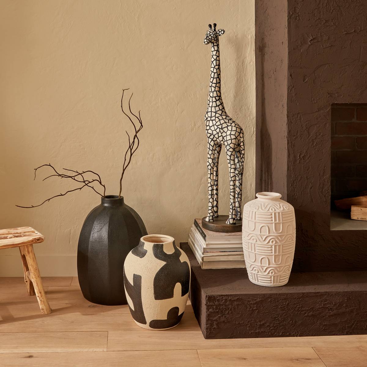 Vase NYER noir, ATMOSPHERA